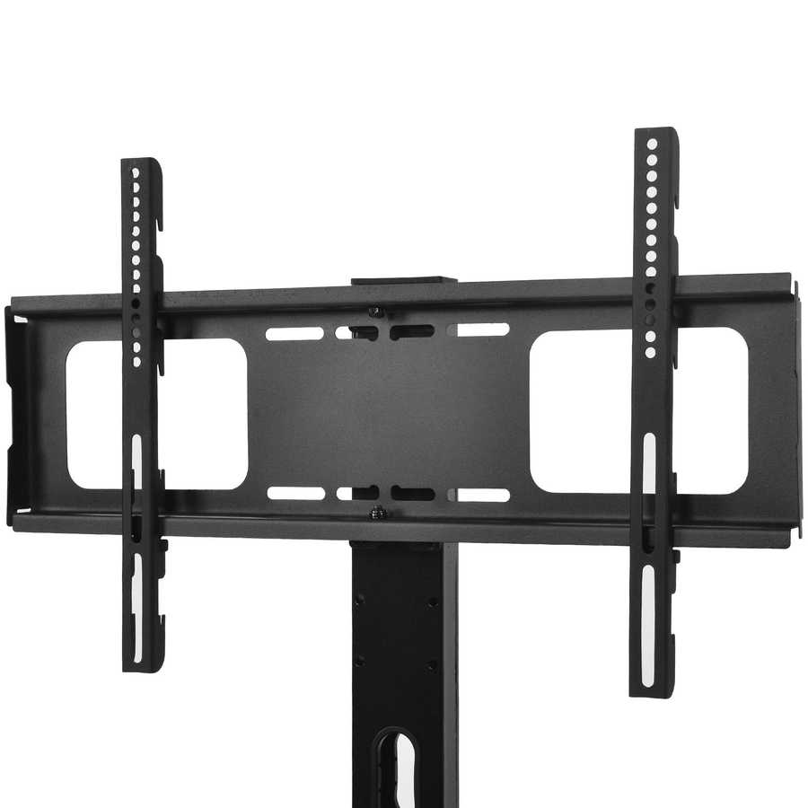 MLNshops rustic brown wooden TV stand, 3-Tier Glass
