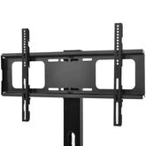 MLNshops rustic brown wooden TV stand, 3-Tier Glass