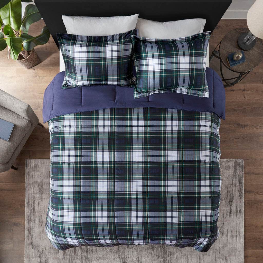MLNshops king size down alternative comforter set - Plaid
