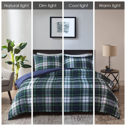 MLNshops king size down alternative comforter set - Plaid