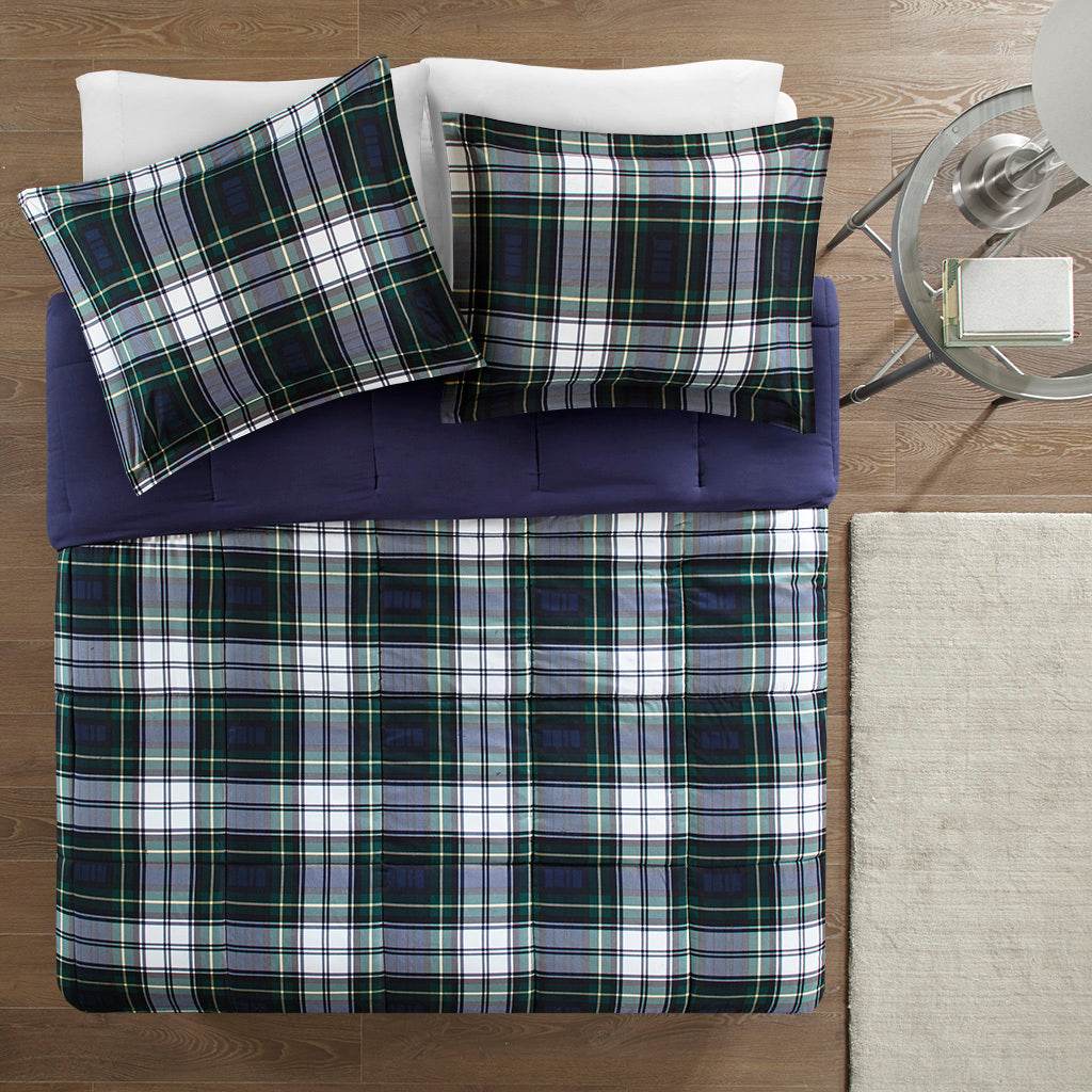 MLNshops king size down alternative comforter set - Plaid