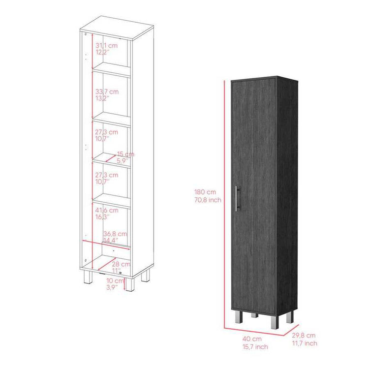 MLNshops Tall laundry room storage cabinet, Space-Saving