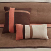 MLNshops luxury coral comforter set queen - Plush Velvet