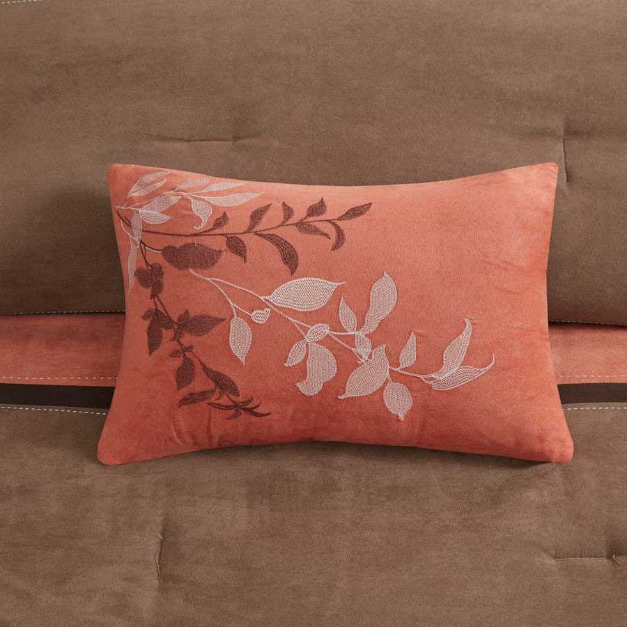 MLNshops luxury coral comforter set queen - Plush Velvet