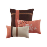 MLNshops luxury coral comforter set queen - Plush Velvet