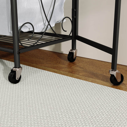 MLNshops rolling laundry cart with storage shelf & Wheels