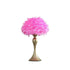 MLNshops Hot Pink Feather Table Lamp with Gold Base Default