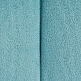 MLNshops Ice Blue Velvet Ottoman - Stylish Woven Seat