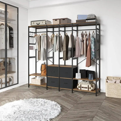 Independent wardrobe manager, clothes rack, multiple storage racks MLNshops]