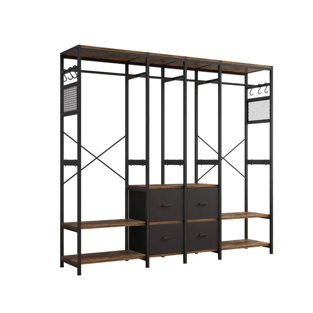 Independent wardrobe manager, clothes rack, multiple storage racks MLNshops]