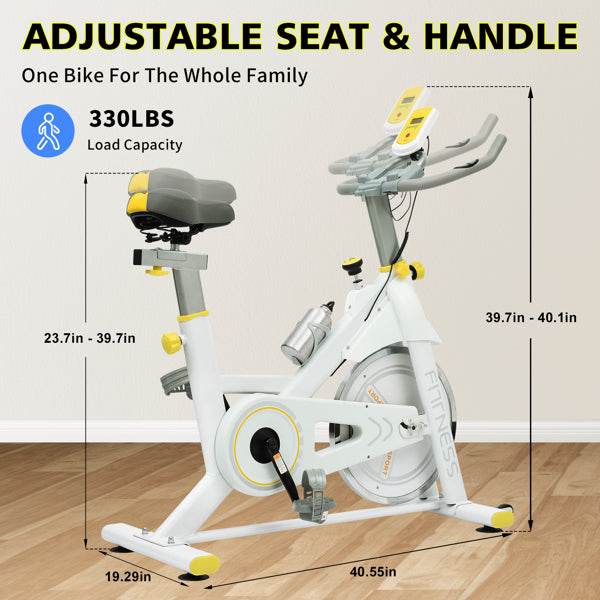 mlnshops Indoor Exercise Bike for Home - Stable & Safe Design