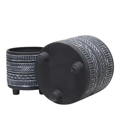 MLNshops Footed Planter Stand for Indoor Outdoor Plant Pots