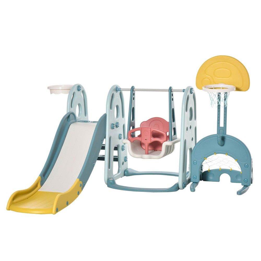 mlnshops Indoor Outdoor Toddler Play Slide Swing Set