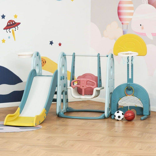mlnshops Indoor Outdoor Toddler Play Slide Swing Set Default Title