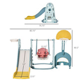 mlnshops Indoor Outdoor Toddler Play Slide Swing Set