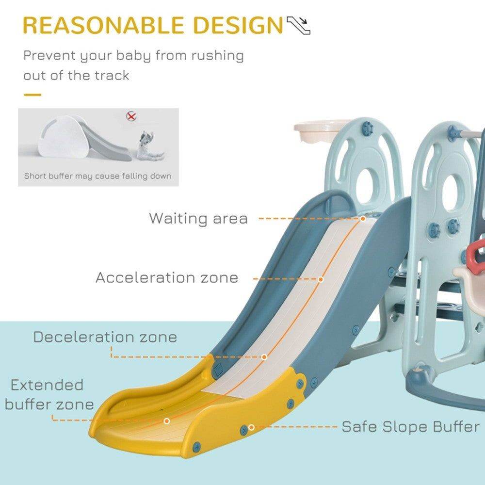 mlnshops Indoor Outdoor Toddler Play Slide Swing Set