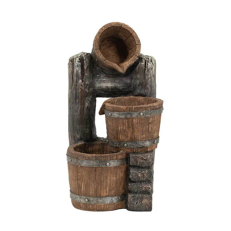 MLNshops Decorative 3 Tier Bucket Indoor Water Fountain with Lights