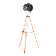 MLNshops Industrial Floor Lamp with Wood Tripod Base