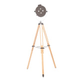 MLNshops Industrial Floor Lamp with Wood Tripod Base