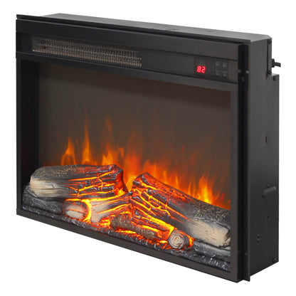 MLNshops 23 Inch Electric Fireplace Insert with Realistic Flame