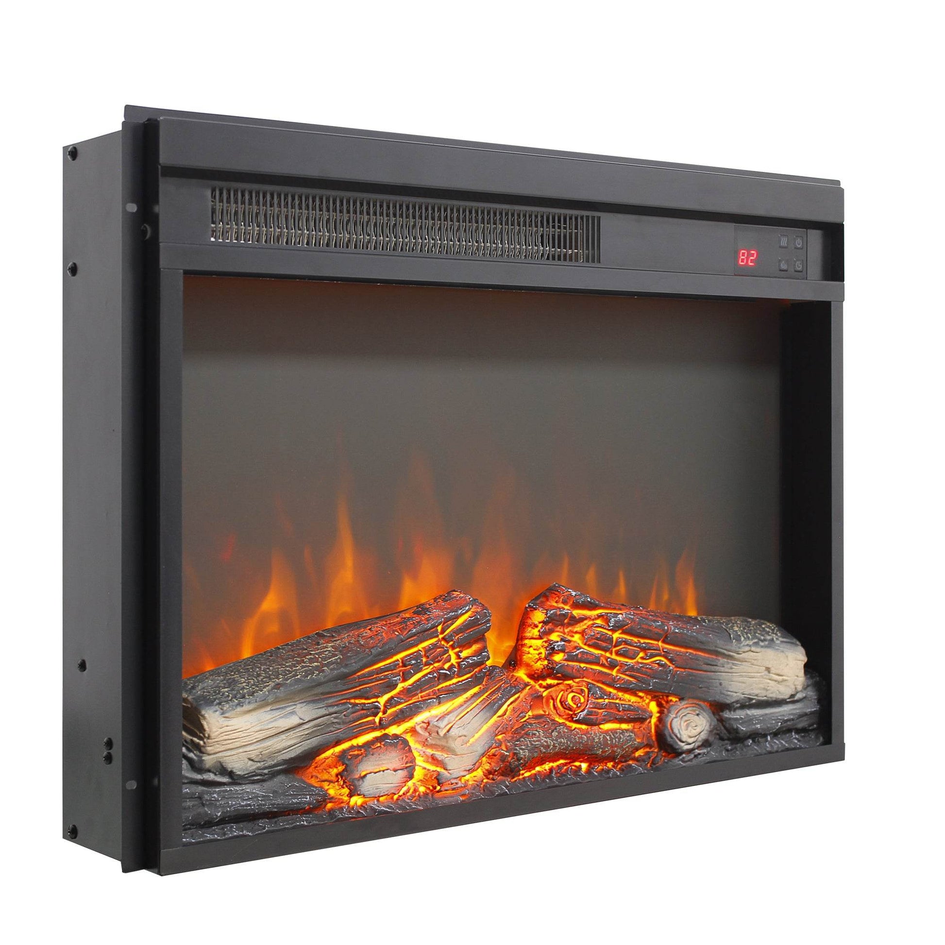 MLNshops 23 Inch Electric Fireplace Insert with Realistic Flame Default