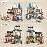 mlnshops Japanese Street Building Set - 4 Pack Toys