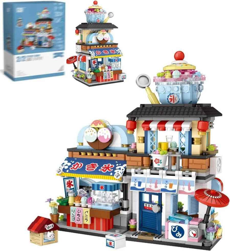 mlnshops Japanese Street Building Set - 4 Pack Toys
