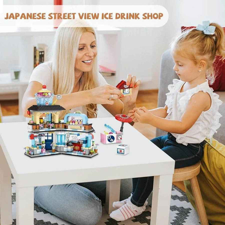 mlnshops Japanese Street Building Set - 4 Pack Toys