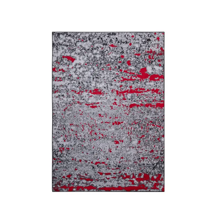 Jersey Area Rugs, Carpets For Livingroom, 5x7 Area Rugs ,3984 Black-Red MLNshops]