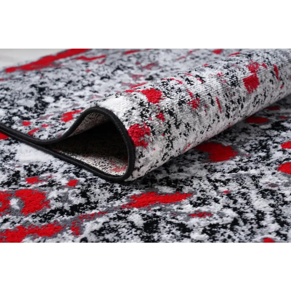 Jersey Area Rugs, Carpets For Livingroom, 5x7 Area Rugs ,3984 Black-Red MLNshops]