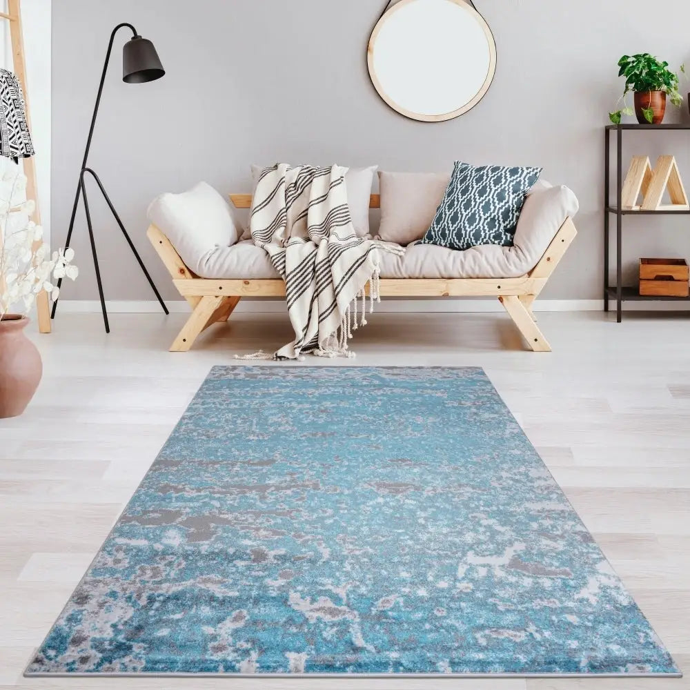 Jersey Area Rugs, Carpets For Livingroom, 5x7 Area Rugs ,3984 Blue-Grey MLNshops]