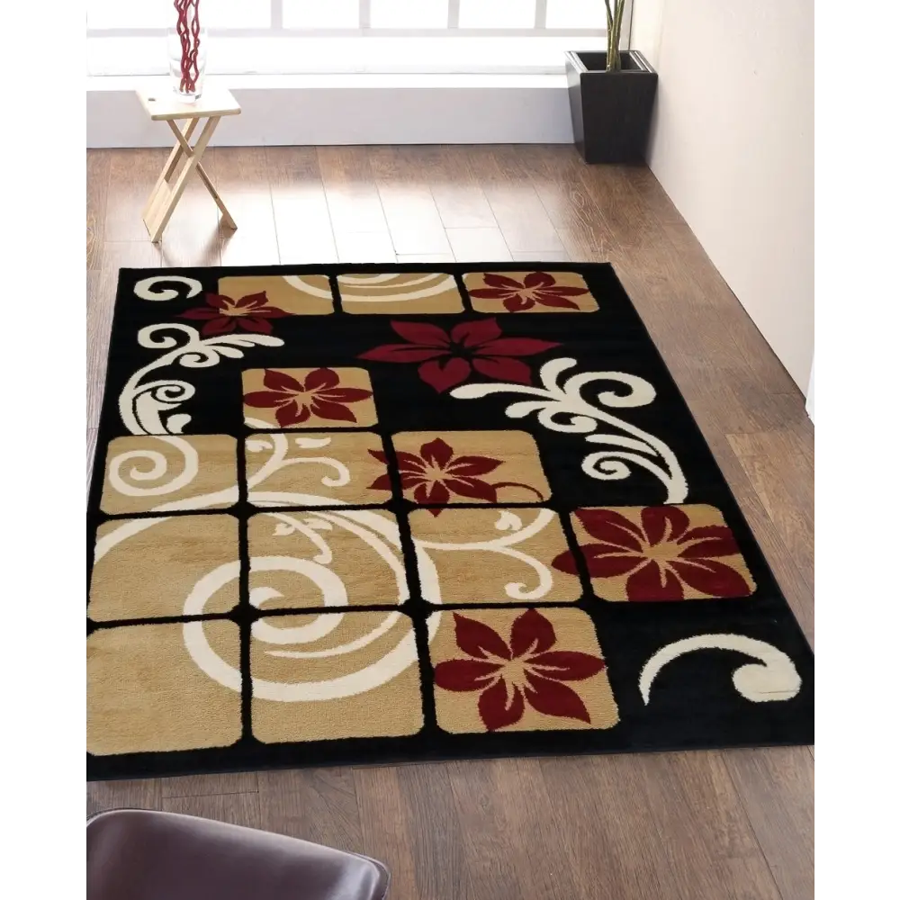 Jersey Area Rugs, Carpets For Livingroom, 7x10 Area Rugs ,3005 Black MLNshops]