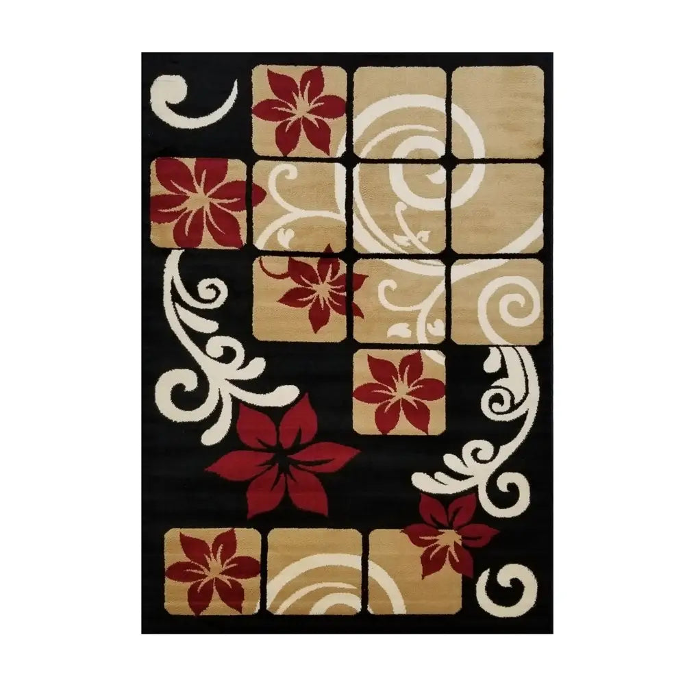 Jersey Area Rugs, Carpets For Livingroom, 7x10 Area Rugs ,3005 Black MLNshops]