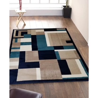 Jersey Area Rugs, Carpets For Livingroom, 7x10 Area Rugs ,3007 Blue MLNshops]