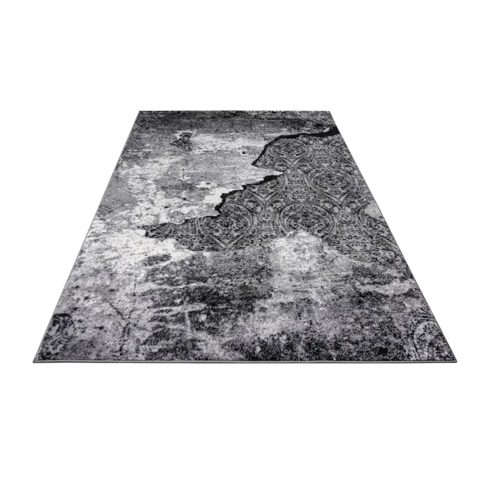 Jersey Area Rugs, Carpets For Livingroom, 7x10 Area Rugs ,3982 Black-Grey MLNshops]