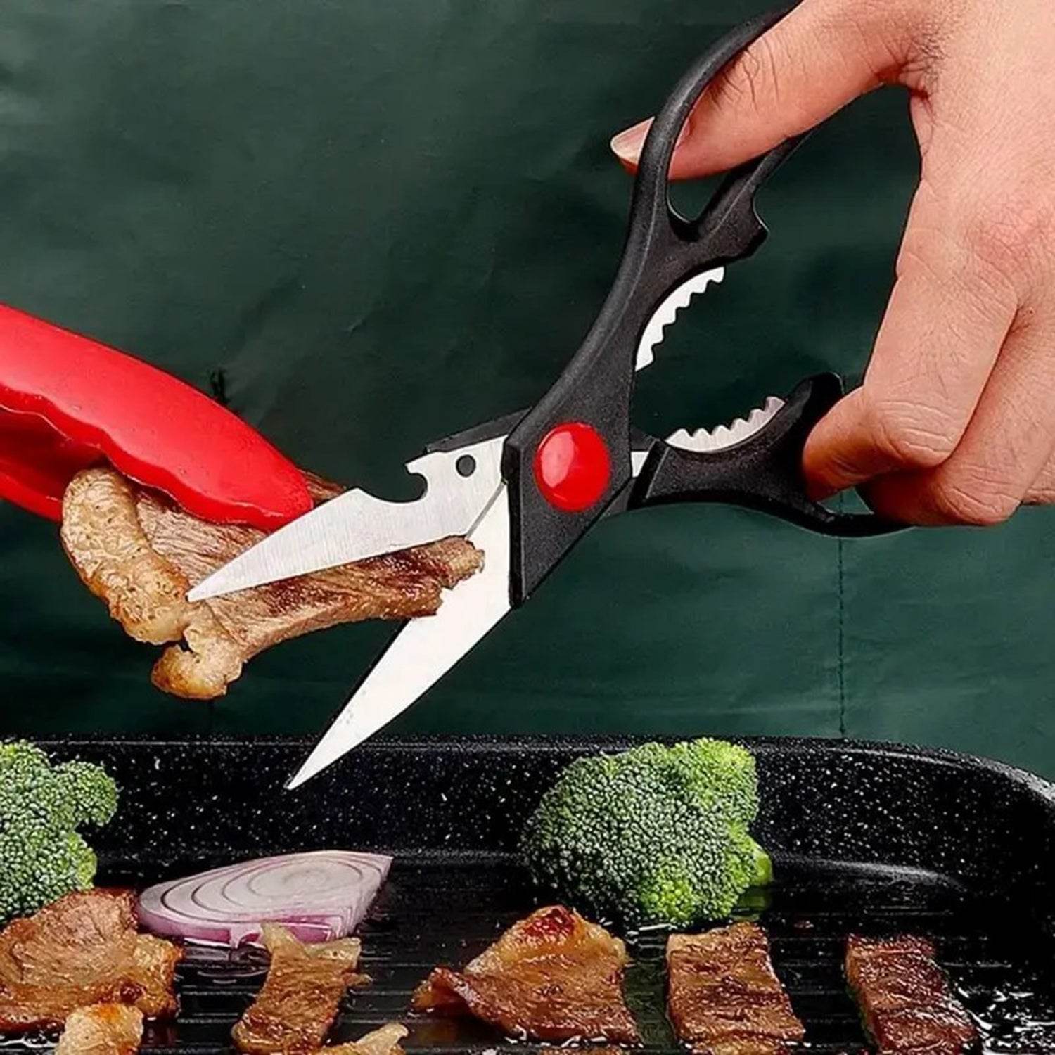 MLNshops Food Scissors with Nutcracker for Kitchen Use