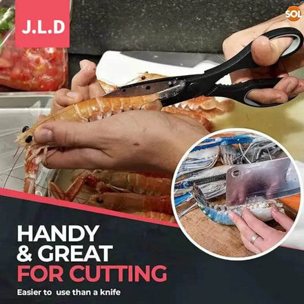 MLNshops Food Scissors with Nutcracker for Kitchen Use