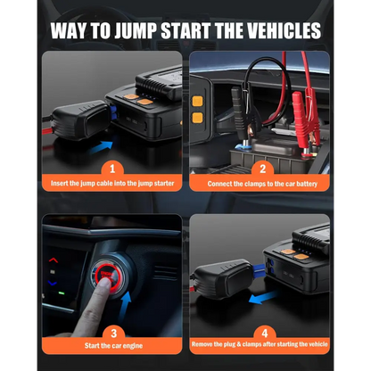 Jump Starter Portable for Up to 8.0L Gas or 6.0L Diesel Engines, 12V Car Jump Starter MLNshops]