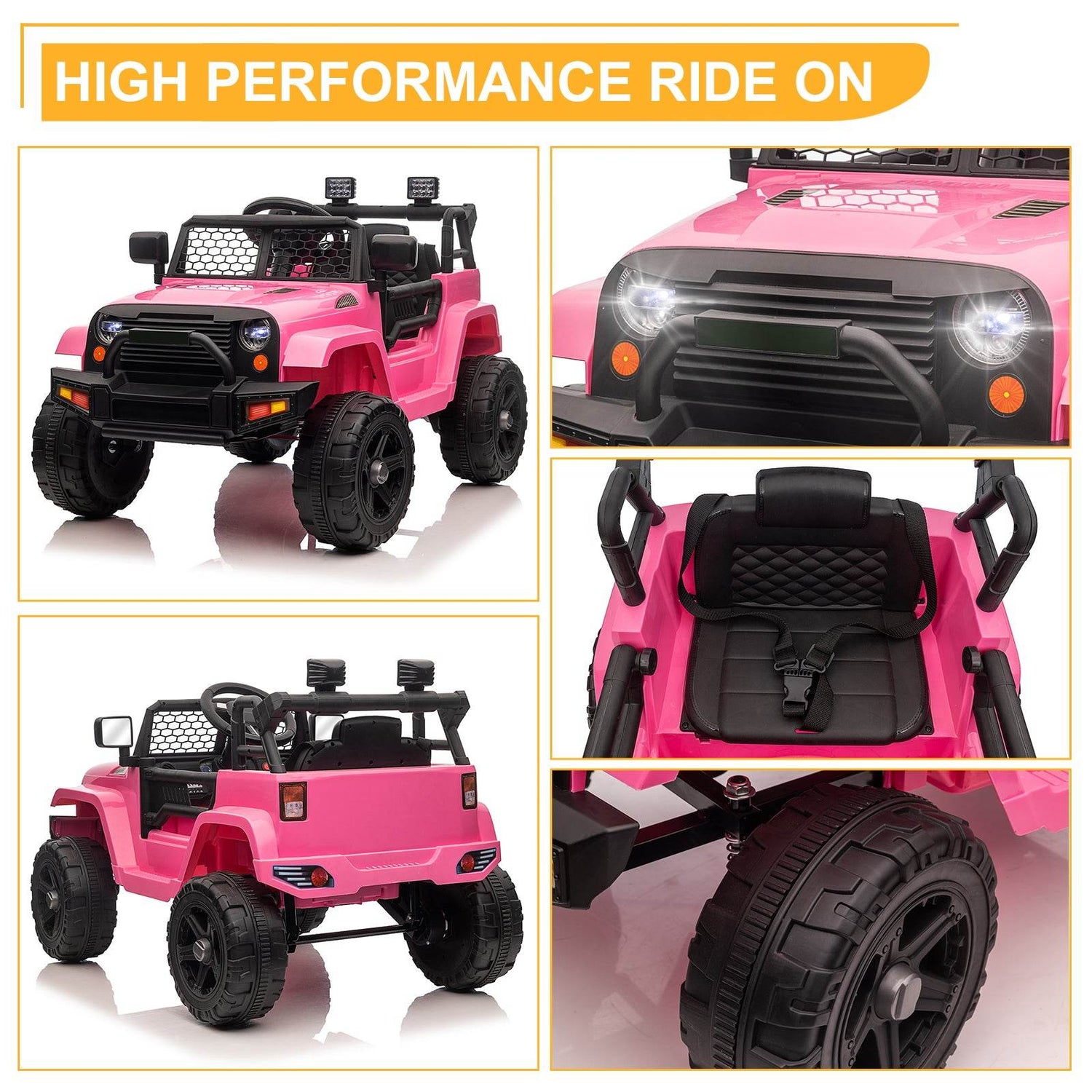 Kids Electric Jeep Ride On with Dual Drive by MLNshops