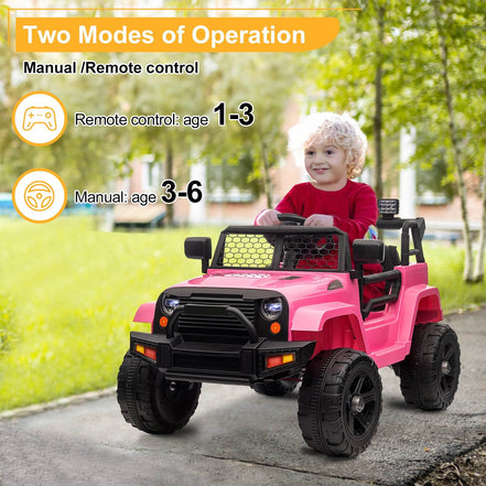 Kids Electric Jeep Ride On with Dual Drive by MLNshops