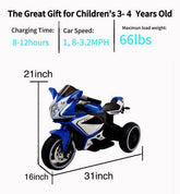 MLNshops 6V Kids Electric Motorcycle - Safe & Fun Ride