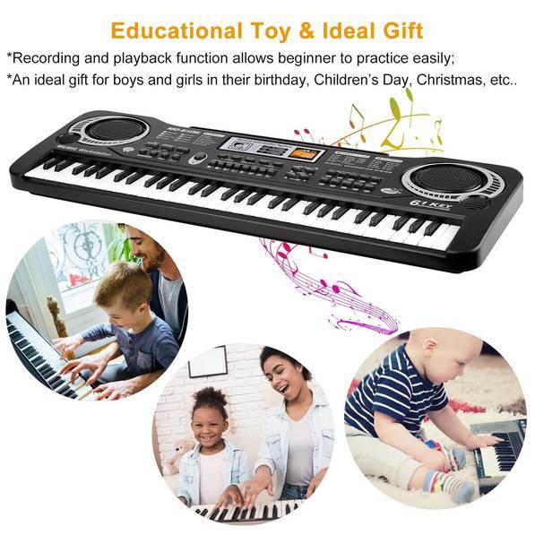 MLNshops Kids Electric Music Keyboard Piano - 61 Keys