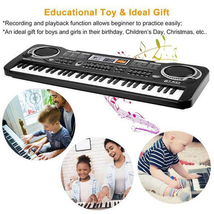 MLNshops Kids Electric Music Keyboard Piano - 61 Keys