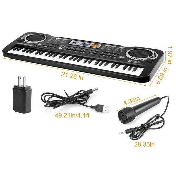 MLNshops Kids Electric Music Keyboard Piano - 61 Keys
