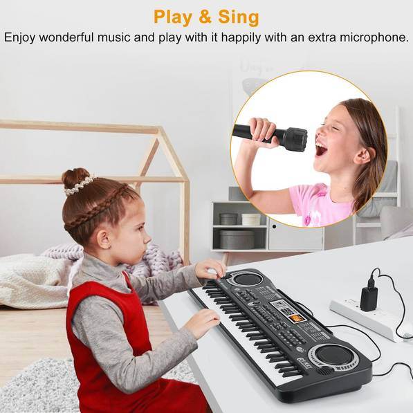 MLNshops Kids Electric Music Keyboard Piano - 61 Keys