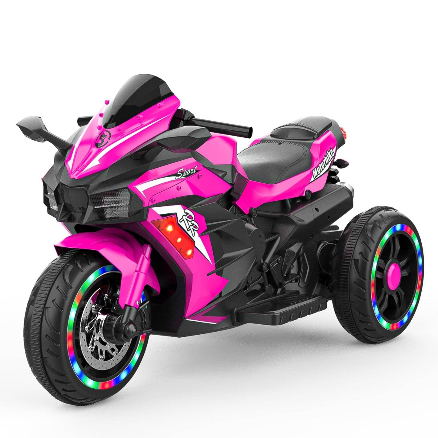 mlnshops 12V Kids Electric Motorcycle with LED Lights