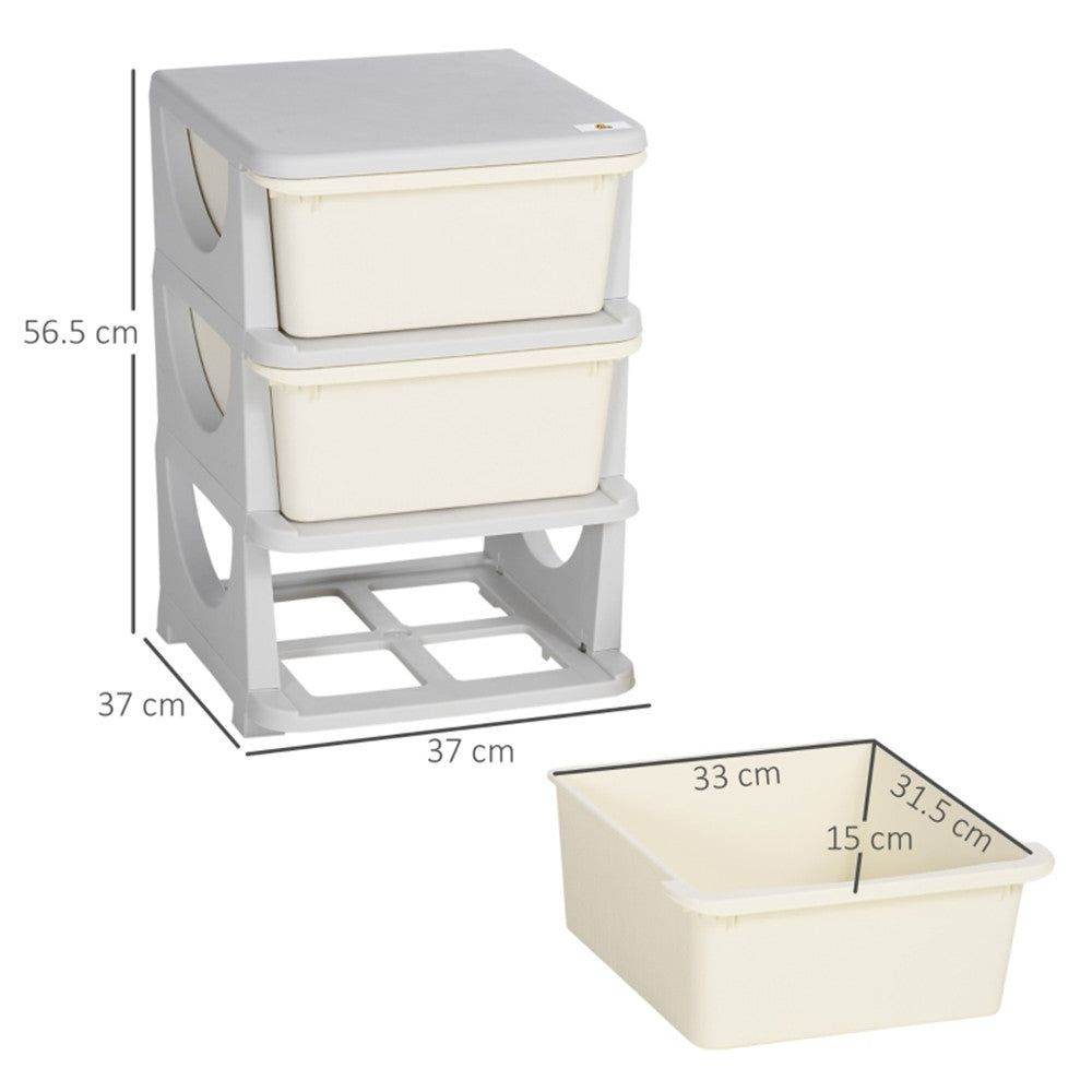 MLNshops Kids Storage Dresser with Three Drawers