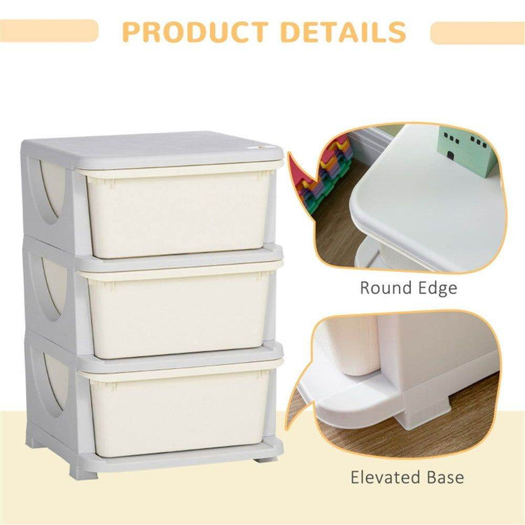 MLNshops Kids Storage Dresser with Three Drawers