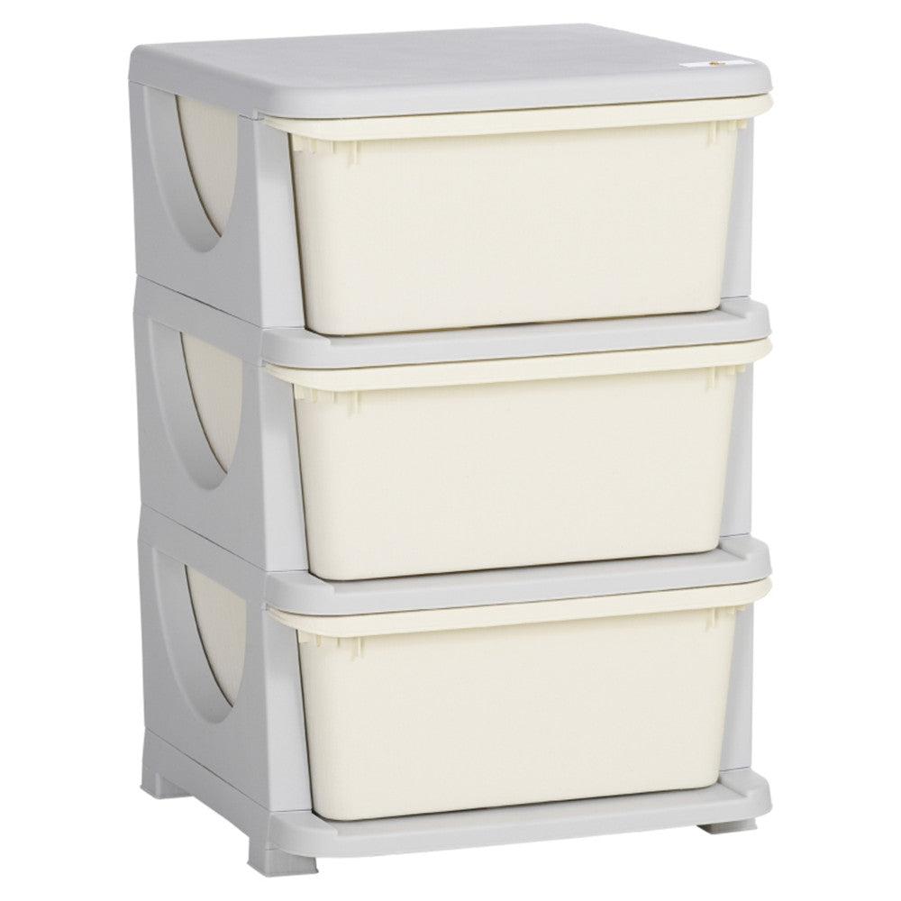 Kids Storage Unit Dresser-Cream White MLNshops]