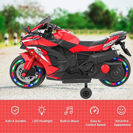 mlnshops Kids Toy Motorcycle with Lights - Electric Bike
